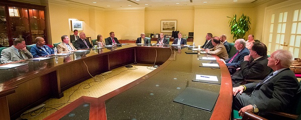 OSHA alliance renewal signing with Dr. Michaels and the Airline Ground Safety Panel.