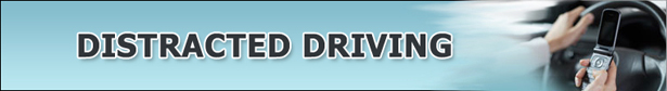 Distrated driving banner