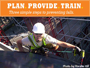 Plan. Provide. Train. Three simple steps to preventing falls.