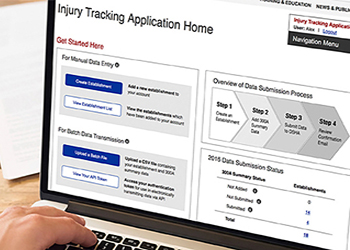 Screenshot of Injury Tracking Application