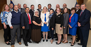 OSHA Acting Assistant Secretary Loren Sweatt (center) with the Maritime Advisory Committee for Occupational Safety and Health.