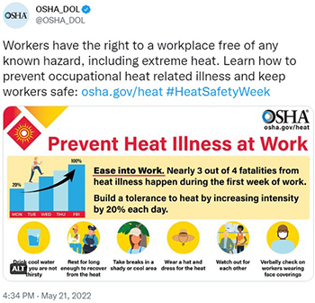 Prevent Heat Illness at Work