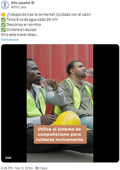OSHA Tweet