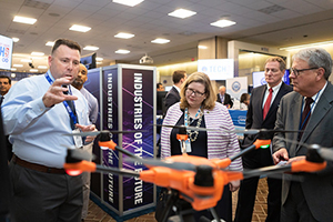 OSHA staff demonstrate how drones can help improve workplace safety during DOL Tech Day 2019.