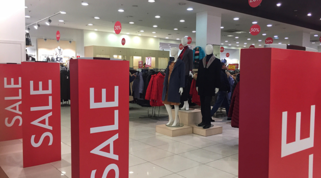 Retail stores sale