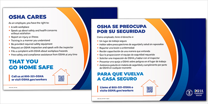 This Just In: OSHA_CARES poster English/Spanish